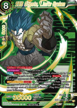 Image of SSB Gogeta, Limits Broken (Championship 2022) (BT19-084) - Promotion Cards Foil