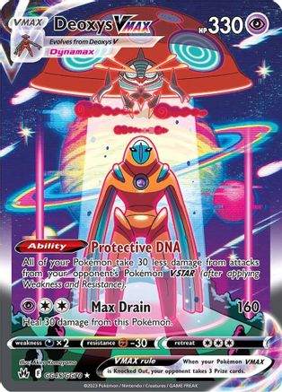 Image of Deoxys VMAX GG45/GG70  - Holofoil Crown Zenith Galarian Gallery - Ultra Rare