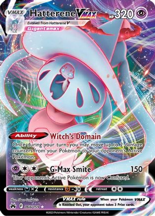 Image of Hatterene VMAX 066/159  - Holofoil Crown Zenith - Ultra Rare
