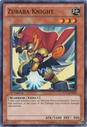Image of Zubaba Knight (YS11-EN005) - Starter Deck: Dawn of the Xyz 1st Edition