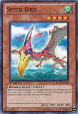 Image of Speed Bird (YS11-EN008) - Starter Deck: Dawn of the Xyz 1st Edition