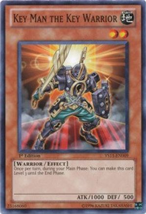 Image of Key Man the Key Warrior (YS11-EN009) - Starter Deck: Dawn of the Xyz 1st Edition