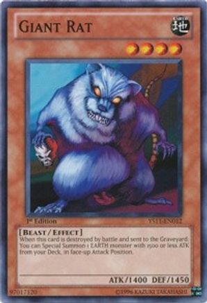Image of Giant Rat (YS11-EN012) - Starter Deck: Dawn of the Xyz 1st Edition