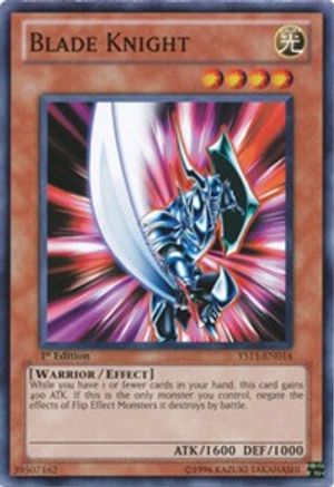 Image of Blade Knight (YS11-EN014) - Starter Deck: Dawn of the Xyz 1st Edition