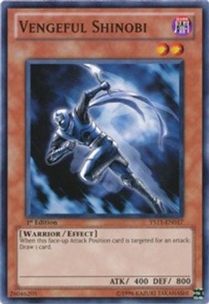 Image of Vengeful Shinobi (YS11-EN017) - Starter Deck: Dawn of the Xyz 1st Edition