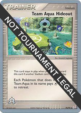 Image of Team Aqua Hideout - 2005 (Curran Hill) 078  World Championship Decks - Uncommon