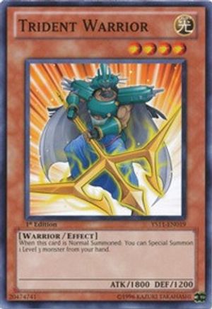 Image of Trident Warrior (YS11-EN019) - Starter Deck: Dawn of the Xyz 1st Edition
