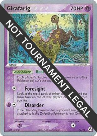 Image of Girafarig - 2006 (Jason Klaczynski) 016  World Championship Decks - Rare