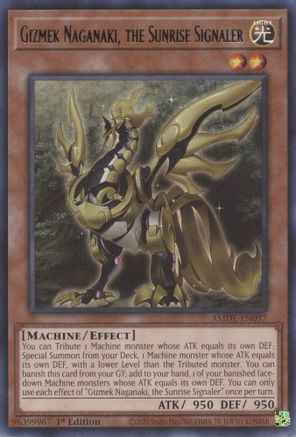 Image of Gizmek Naganaki, the Sunrise Signaler (AMDE-EN037) - Amazing Defenders 1st Edition