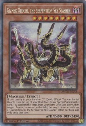 Image of Gizmek Orochi, the Serpentron Sky Slasher (CR) (AMDE-EN048) - Amazing Defenders 1st Edition