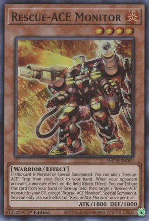 Image of Rescue-ACE Monitor (AMDE-EN003) - Amazing Defenders 1st Edition