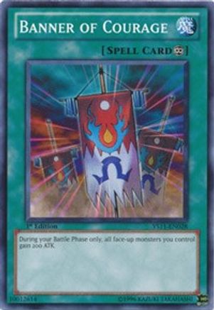 Image of Banner of Courage (YS11-EN028) - Starter Deck: Dawn of the Xyz 1st Edition