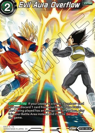 Image of Evil Aura Overflow (BT20-136) - Power Absorbed Foil