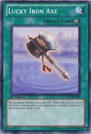 Image of Lucky Iron Axe (YS11-EN030) - Starter Deck: Dawn of the Xyz 1st Edition