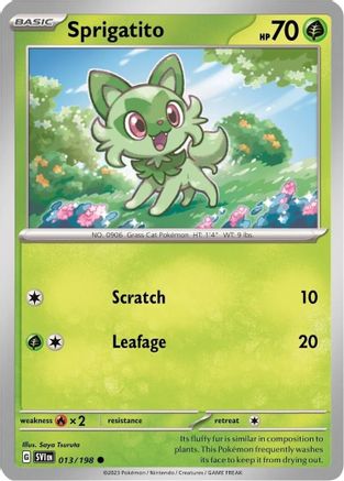 Image of Sprigatito 013/198  - Holofoil Miscellaneous Cards & Products - Promo