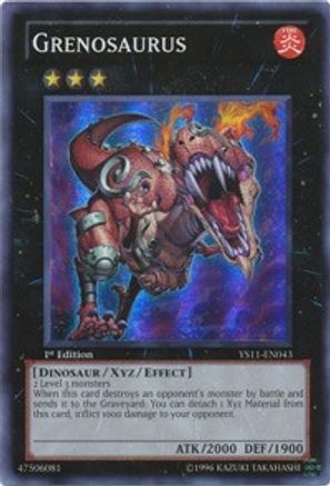 Image of Grenosaurus (YS11-EN043) - Starter Deck: Dawn of the Xyz 1st Edition