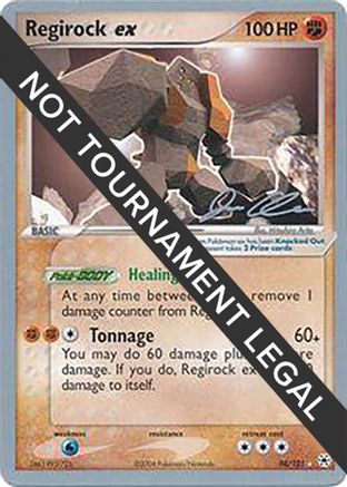 Image of Regirock ex - 2006 (Jason Klaczynski) 098  World Championship Decks - Ultra Rare