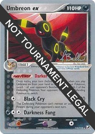 Image of Umbreon ex - 2006 (Jimmy Ballard) 112  World Championship Decks - Ultra Rare