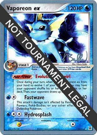 Image of Vaporeon ex - 2006 (Jimmy Ballard) 110  World Championship Decks - Ultra Rare
