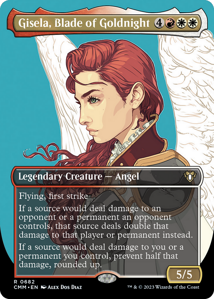 Image of Gisela, Blade of Goldnight (Borderless) (CMM-682) - Commander Masters (Borderless)