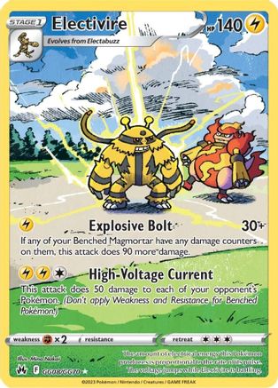 Image of Electivire GG08/GG70  - Holofoil Crown Zenith Galarian Gallery - Ultra Rare