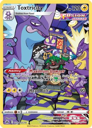 Image of Toxtricity GG09/GG70  - Holofoil Crown Zenith Galarian Gallery - Ultra Rare