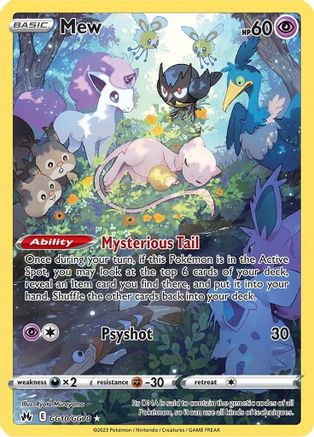 Image of Mew GG10/GG70  - Holofoil Crown Zenith Galarian Gallery - Ultra Rare