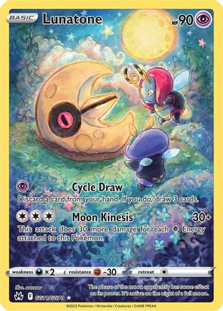 Image of Lunatone GG11/GG70  - Holofoil Crown Zenith Galarian Gallery - Ultra Rare