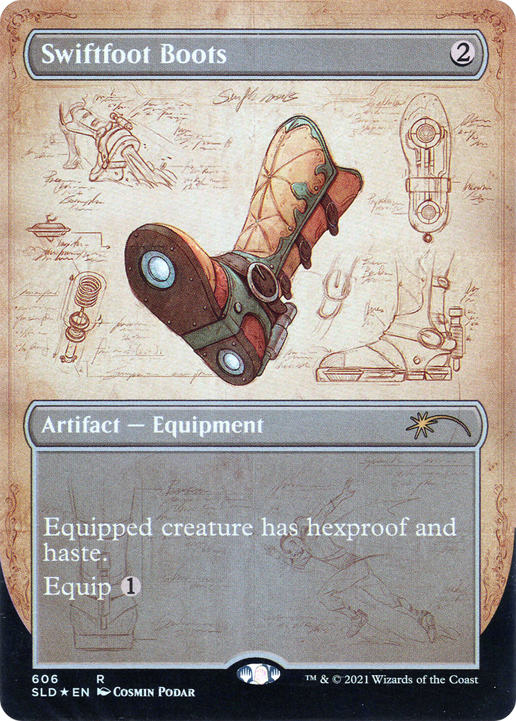 Image of Swiftfoot Boots (SLD-606) - Secret Lair Drop (Borderless) Foil