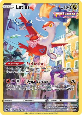 Image of Latias GG20/GG70  - Holofoil Crown Zenith Galarian Gallery - Ultra Rare