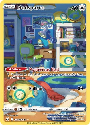 Image of Dunsparce GG23/GG70  - Holofoil Crown Zenith Galarian Gallery - Ultra Rare