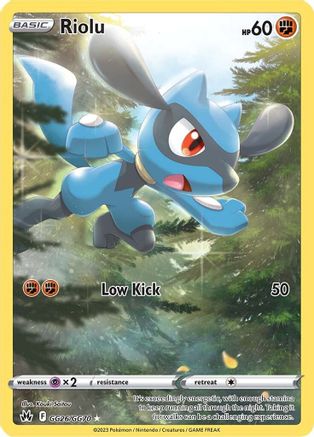 Image of Riolu GG26/GG70  - Holofoil Crown Zenith Galarian Gallery - Ultra Rare