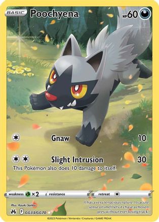 Image of Poochyena GG33/GG70  - Holofoil Crown Zenith Galarian Gallery - Ultra Rare