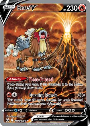 Image of Entei V GG36/GG70  - Holofoil Crown Zenith Galarian Gallery - Ultra Rare