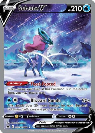 Image of Suicune V GG38/GG70  - Holofoil Crown Zenith Galarian Gallery - Ultra Rare