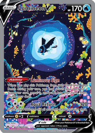 Image of Lumineon V GG39/GG70  - Holofoil Crown Zenith Galarian Gallery - Ultra Rare