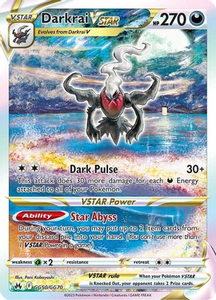 Image of Darkrai VSTAR GG50/GG70  - Holofoil Crown Zenith Galarian Gallery - Ultra Rare