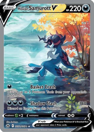 Image of Hisuian Samurott V GG51/GG70  - Holofoil Crown Zenith Galarian Gallery - Ultra Rare