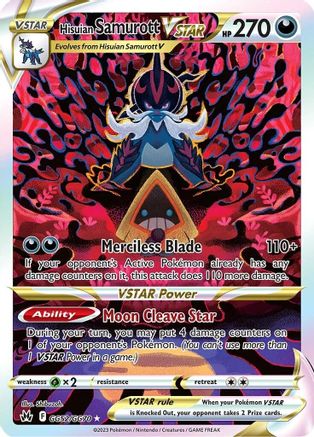 Image of Hisuian Samurott VSTAR GG52/GG70  - Holofoil Crown Zenith Galarian Gallery - Ultra Rare