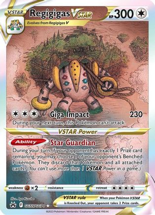 Image of Regigigas VSTAR GG55/GG70  - Holofoil Crown Zenith Galarian Gallery - Ultra Rare