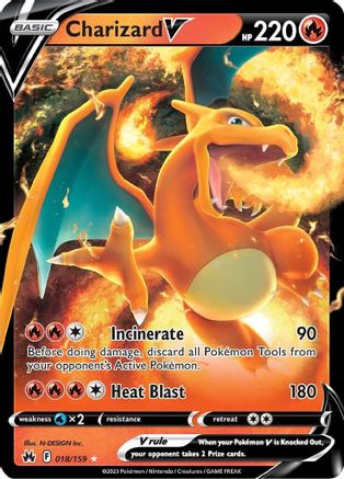 Image of Charizard V 018/159  - Holofoil Crown Zenith - Ultra Rare