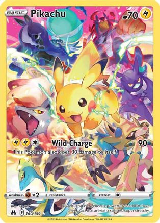 Image of Pikachu (Secret) 160/159  - Holofoil Crown Zenith - Secret Rare