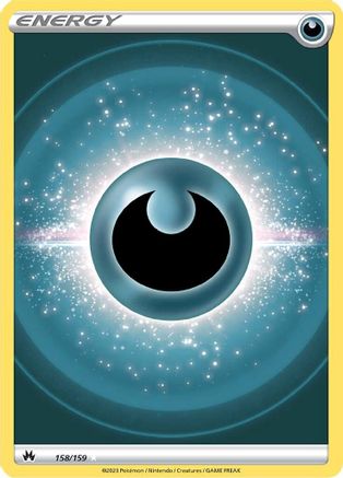 Image of Darkness Energy (Texture Full Art) 158/159  - Holofoil Crown Zenith - Ultra Rare