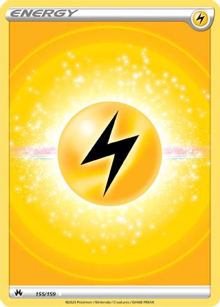 Image of Lightning Energy (Texture Full Art) 155/159  - Holofoil Crown Zenith - Ultra Rare