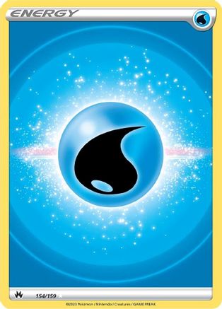 Image of Water Energy (Texture Full Art) 154/159  - Holofoil Crown Zenith - Ultra Rare