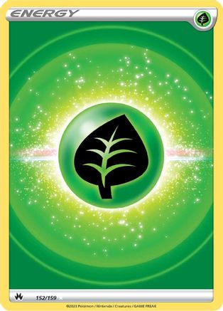 Image of Grass Energy (Texture Full Art) 152/159  - Holofoil Crown Zenith - Ultra Rare