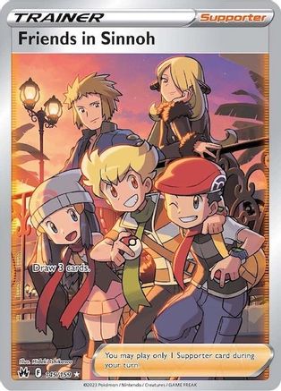 Image of Friends in Sinnoh (Full Art) 149/159  - Holofoil Crown Zenith - Ultra Rare