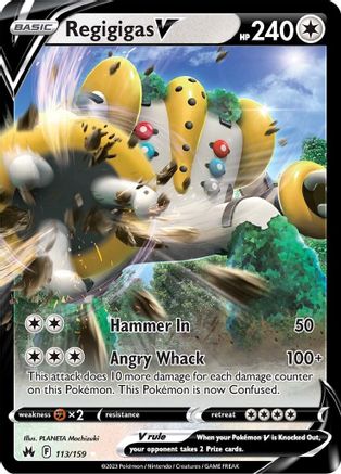 Image of Regigigas V 113/159  - Holofoil Crown Zenith - Ultra Rare