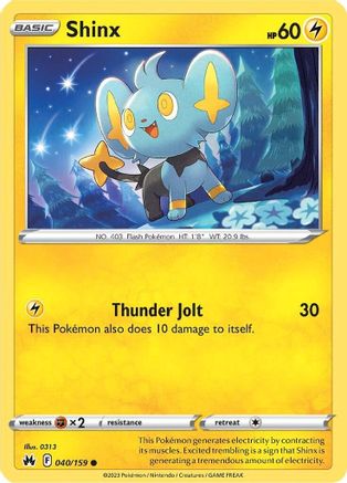 Image of Shinx (40) 040/159  Crown Zenith - Common