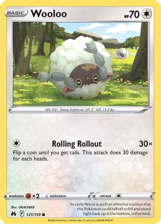 Image of Wooloo 121/159  Crown Zenith - Common